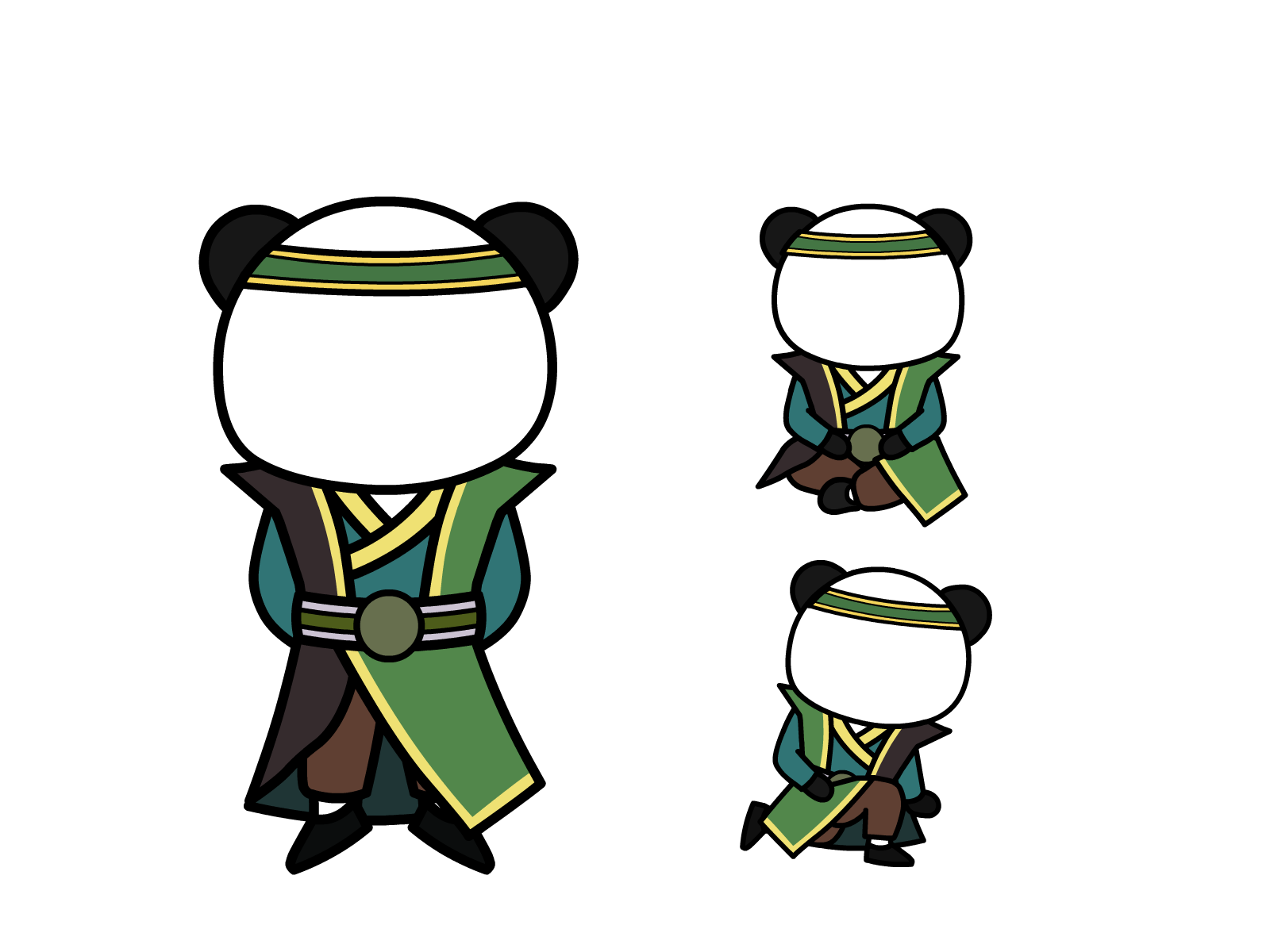 人物图-玄幻修仙-多动作-男3