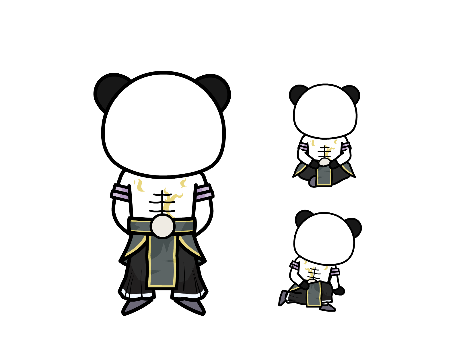 人物图-玄幻修仙-多动作-男4