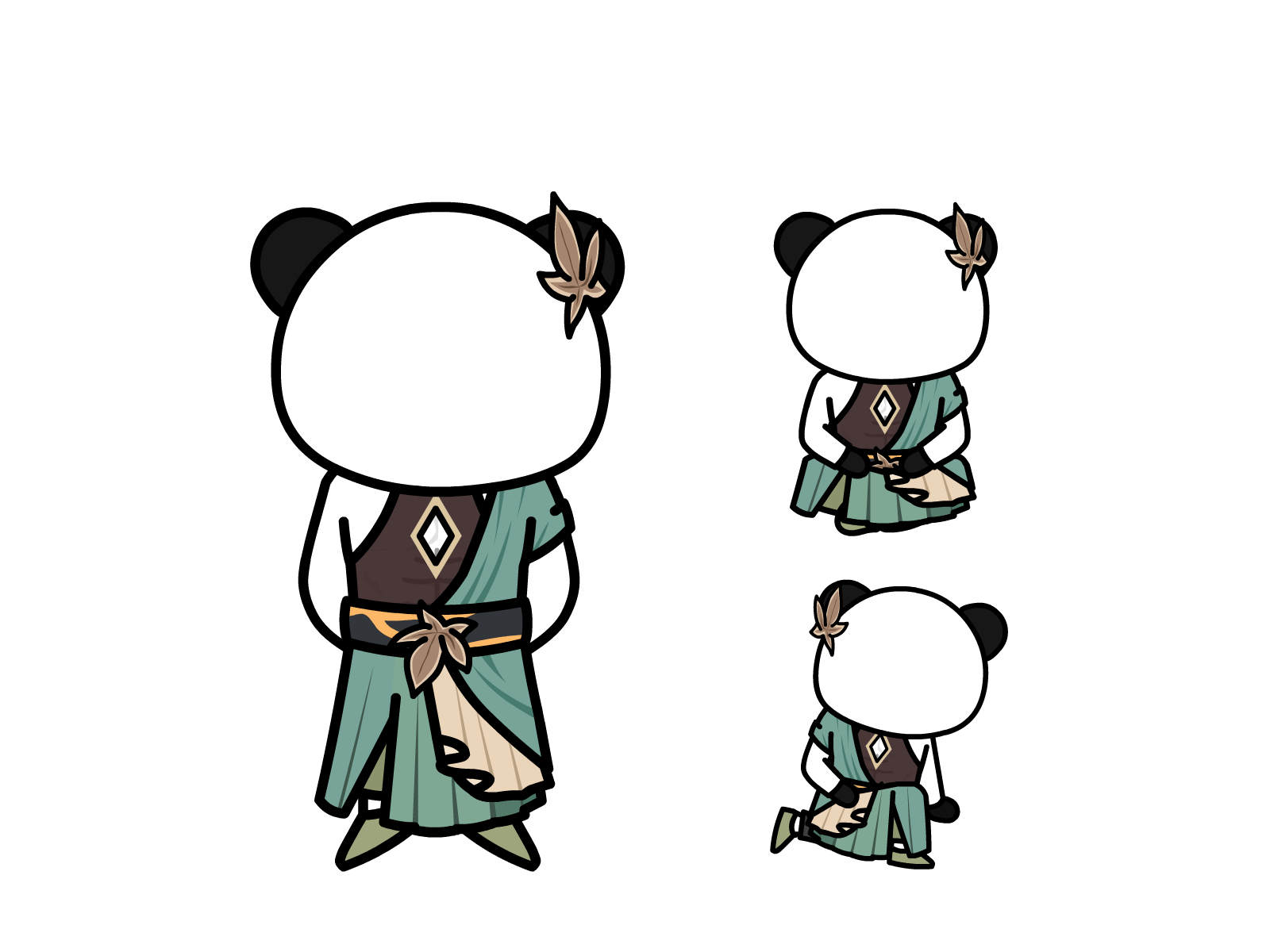 人物图-玄幻修仙-多动作-男5