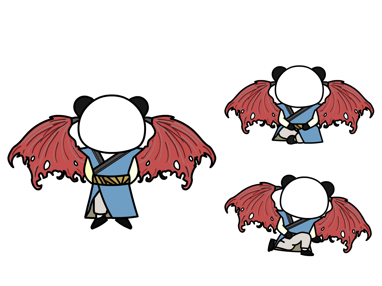 人物图-玄幻修仙-多动作-男3