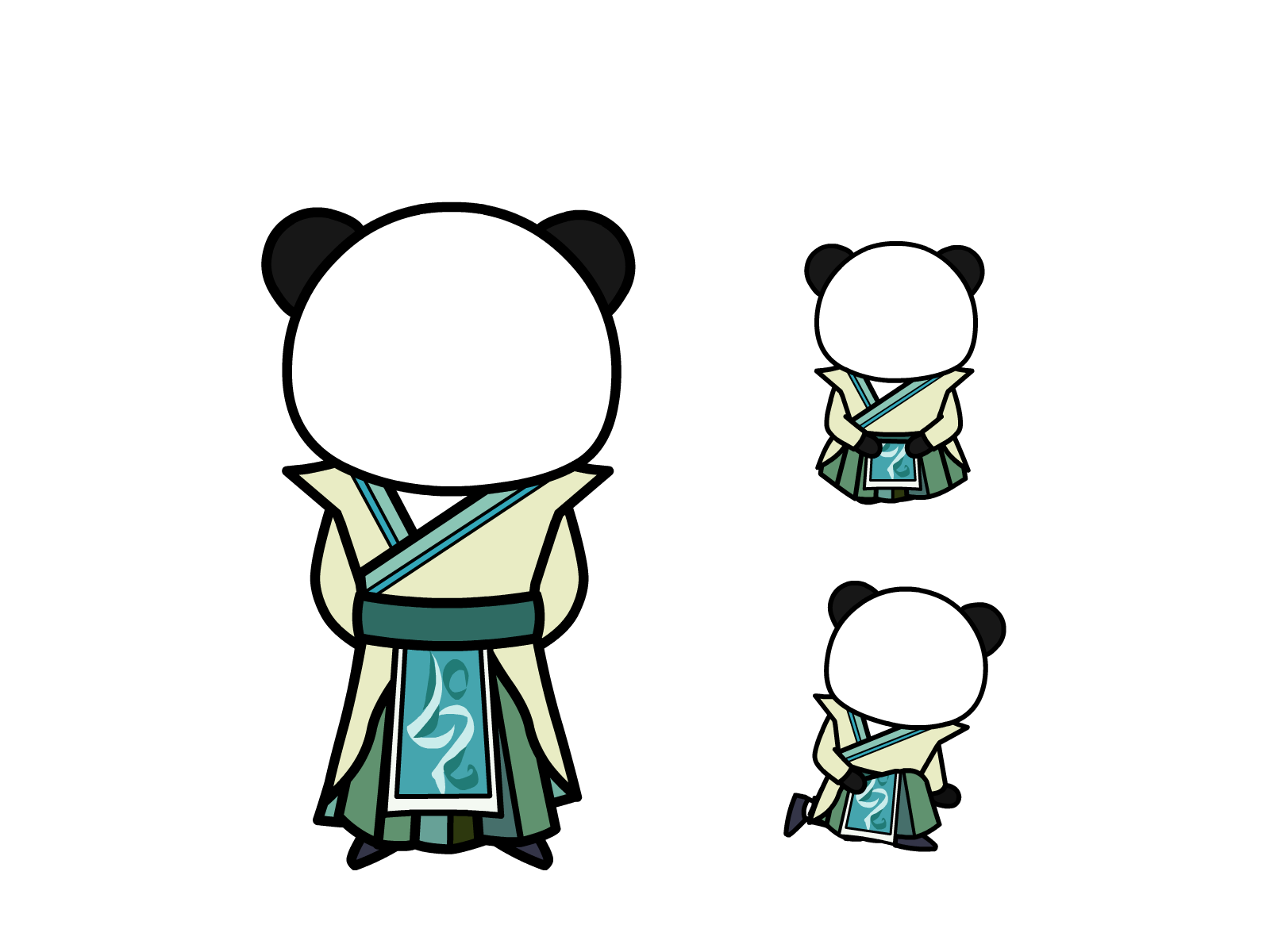 人物图-玄幻修仙-多动作-男5