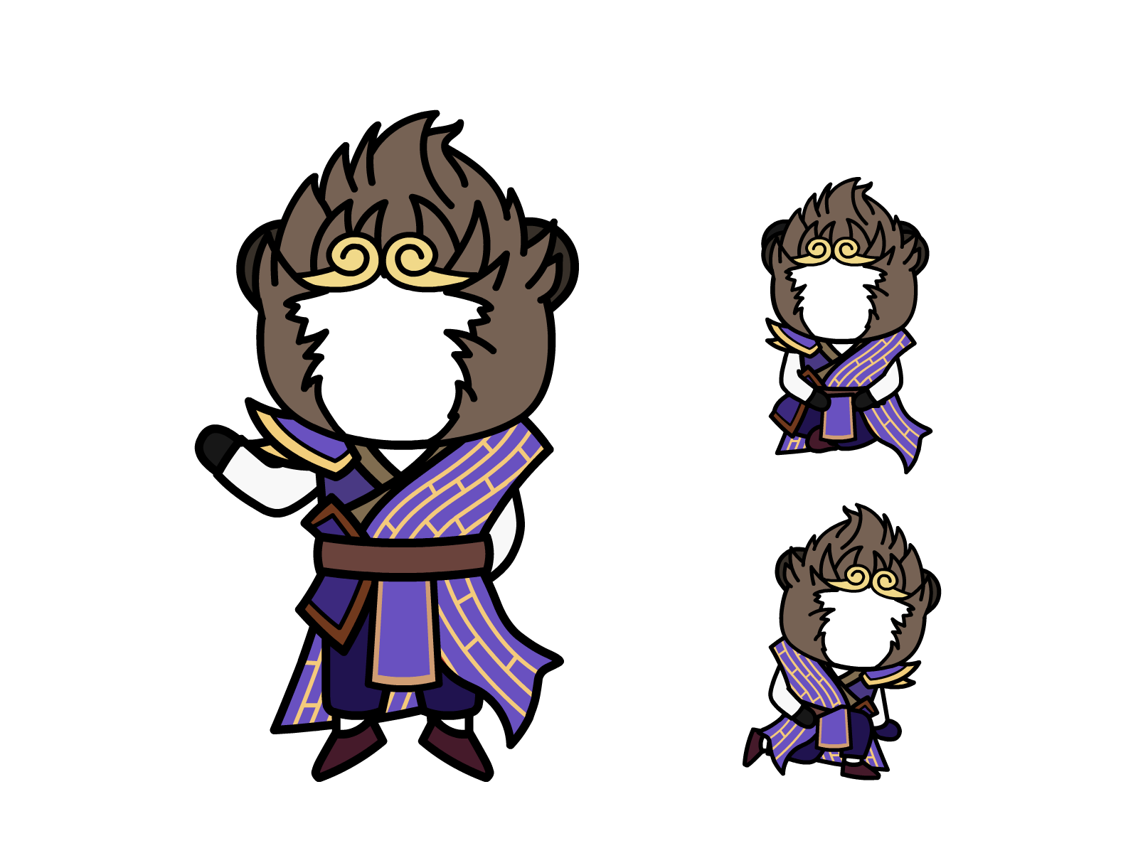 人物图-玄幻修仙-多动作-男1