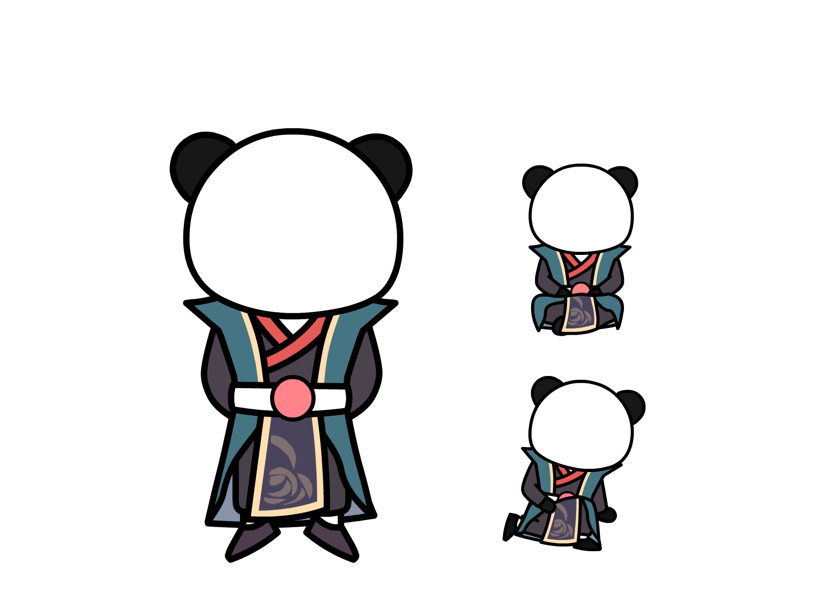 人物图-玄幻修仙-多动作-男4