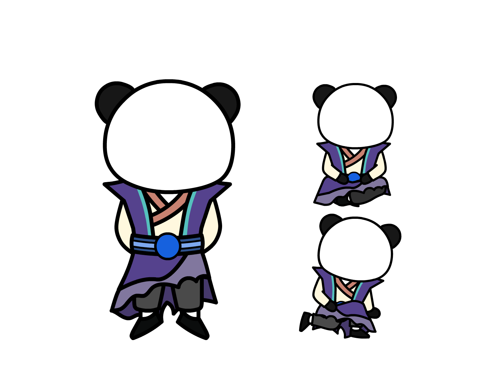 人物图-玄幻修仙-多动作-男2